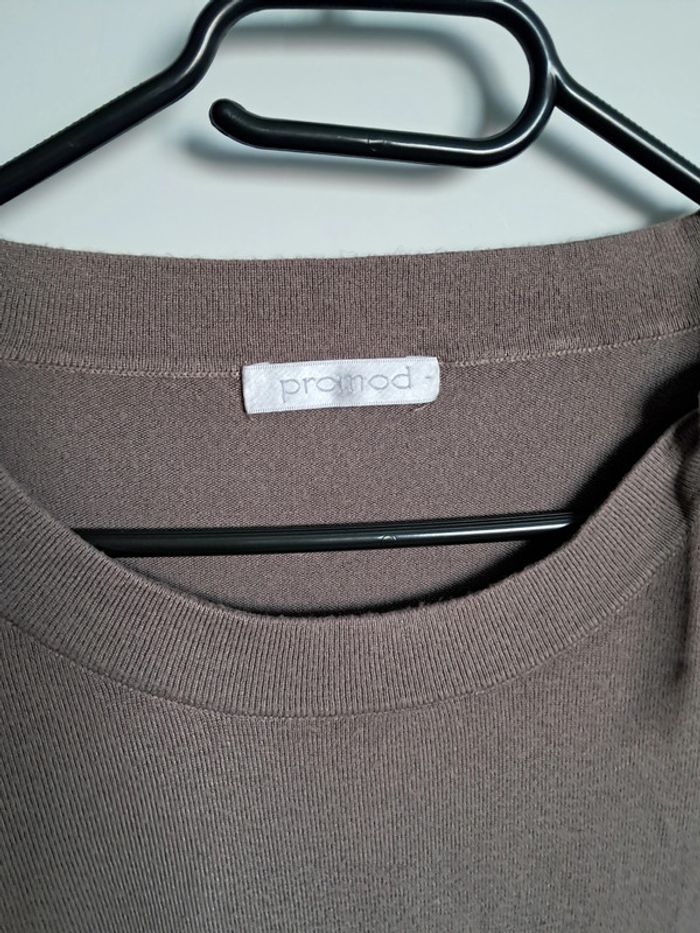 Pull promod couleur gris taupe - photo numéro 2