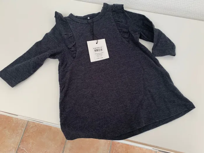 Robe grise name it taille 68 Neuve - photo numéro 3