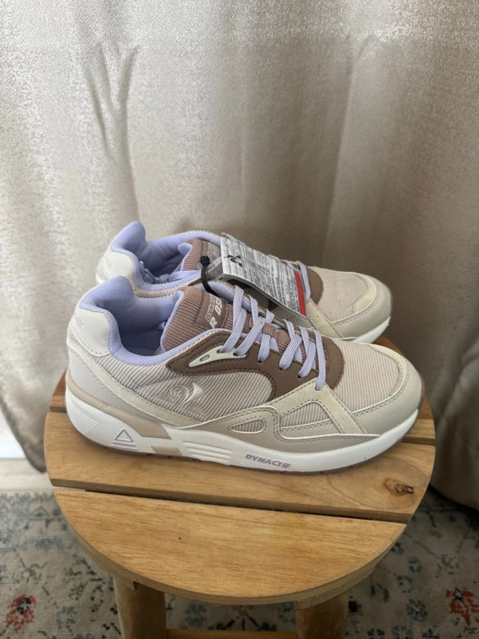 Baskets Le Coq Sportif Dynactif R 850 lilas/beige – Taille 38 neuves
