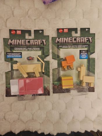 Lot de 2 figurines minecraft