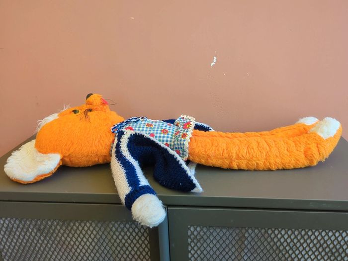 peluche orange vintage - photo numéro 3