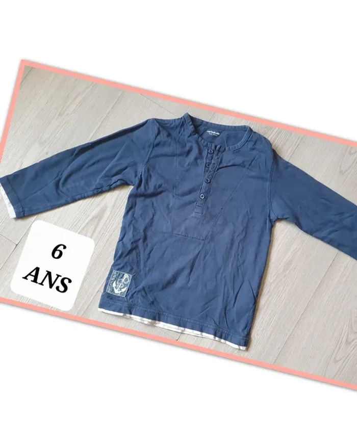 Maillot t-shirt manches longues 6ans garçon