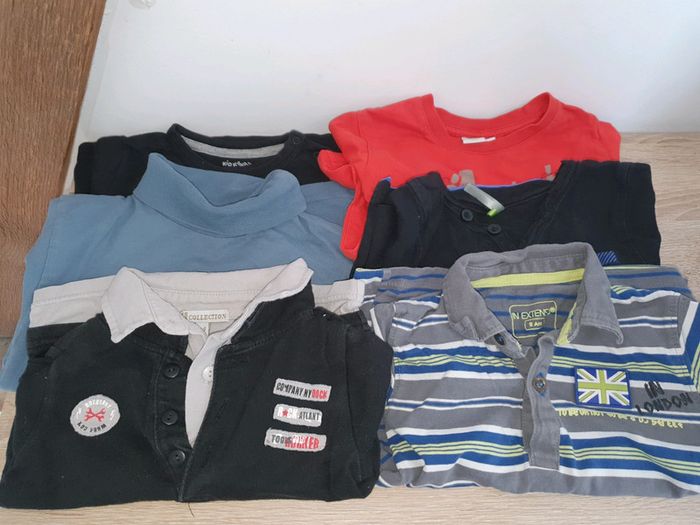 Lot de 6 Tee-shirt longues manches