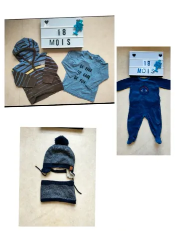 Lot de vêtements bébé garçon 18 mois hiver