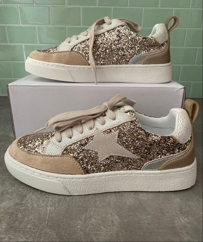 Baskets dorées avec étoile - pointure 36 - photo numéro 6