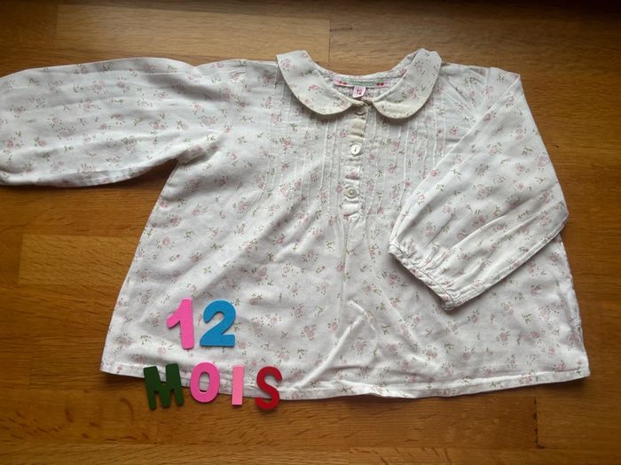 Jolie blouse Bonpoint 12 mois fille
