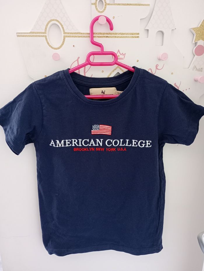 Tee-shirt american collège 5-6 ans - photo numéro 2