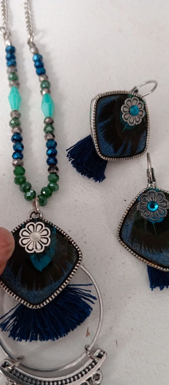 Parure breal collier + boucles d'oreilles - photo numéro 5