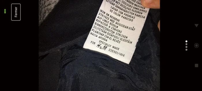 Jupe crayon fendue velours noir h&m t36 - photo numéro 4