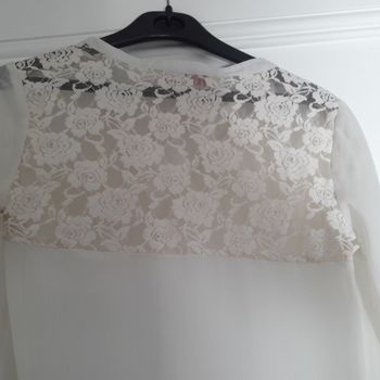 Chemise dentelle T36 transparente