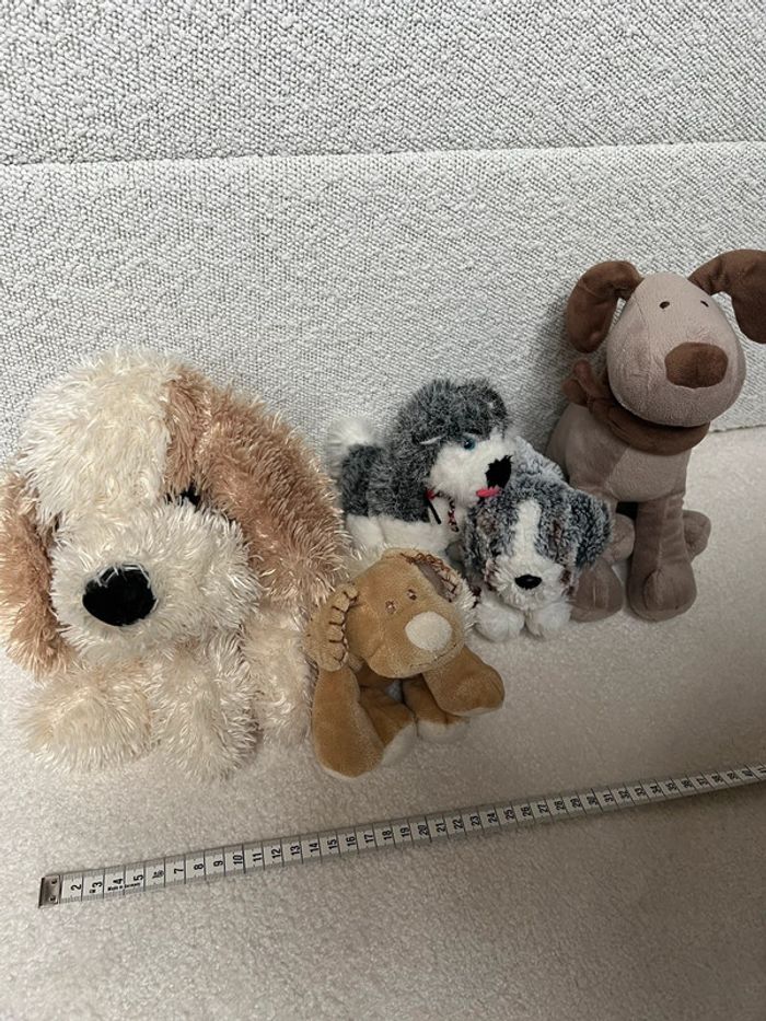 Lot de 5 peluches chiens - photo numéro 4