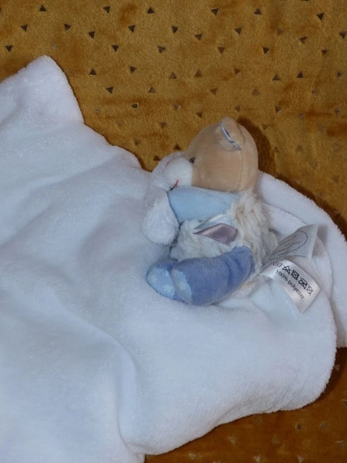 Doudou ours plaid Lovely Pistache doudou et compagnie - photo numéro 2