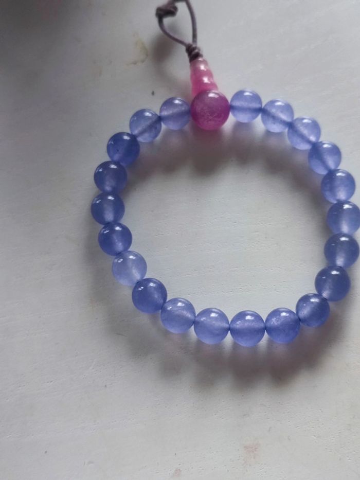 Bracelet perles améthyste violet - photo numéro 2