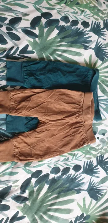 Lot 3 sarouels velours doublés 6 mois