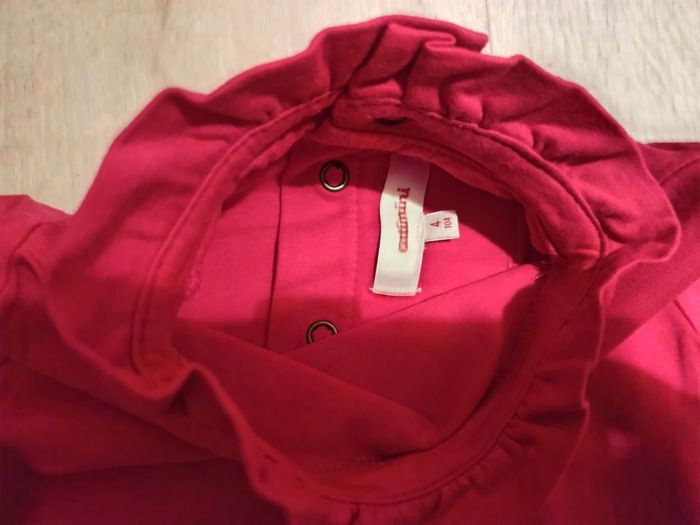 Tee shirt manches longues fushia - photo numéro 2