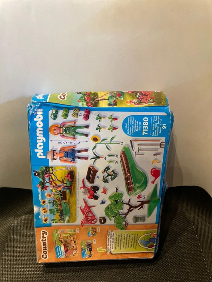 Playmobil country 71380 potager de la ferme tournesols pommier brouettes motoculteur neuf - photo numéro 4