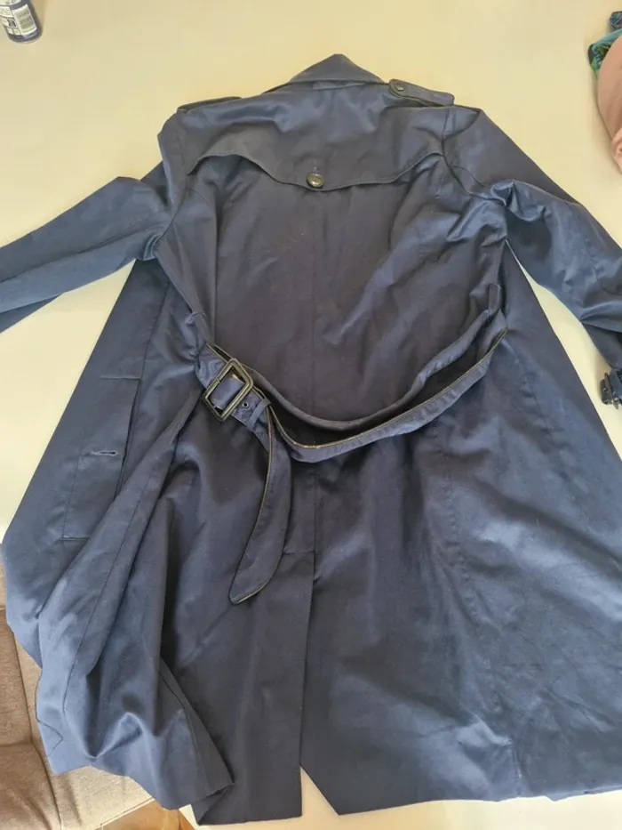 Trench bleu marine taille 44 - photo numéro 3