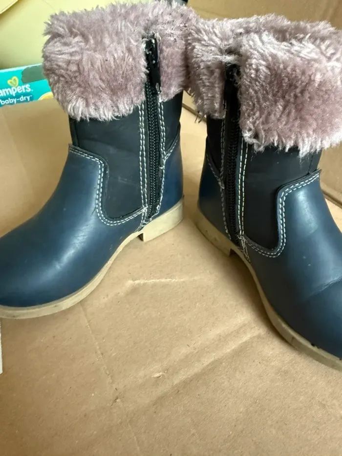 Bottine bleu / taille 23 - photo numéro 4