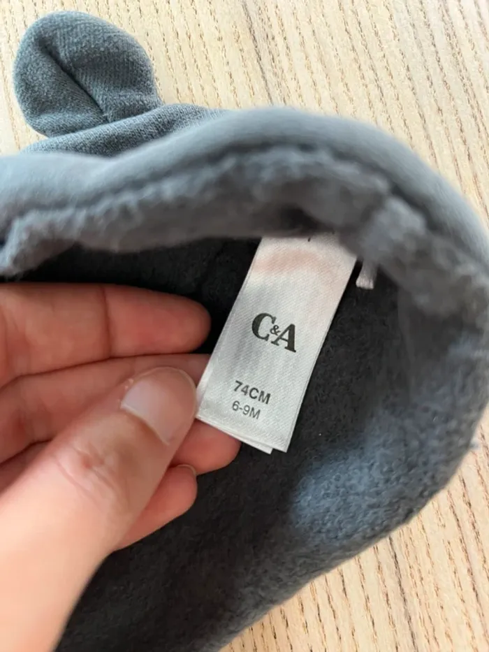 Bonnet gris à oreilles - photo numéro 4