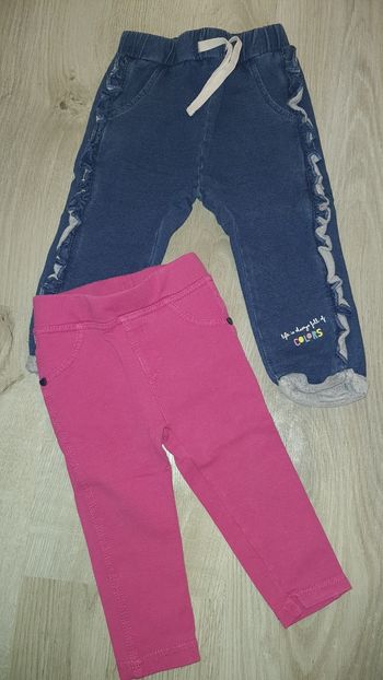 Pantalons filles taille 12 mois