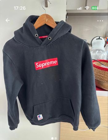 Sweat  capuche suprême noir M