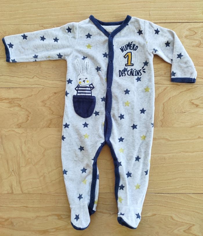 Pyjama une pièce velours - photo numéro 2