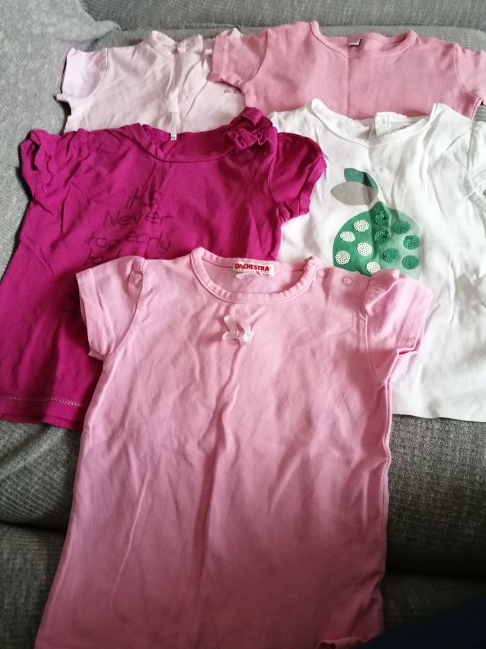 Lot de t shirt manches courtes
