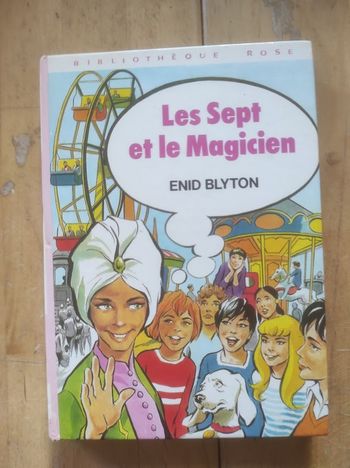 Les Sept et le magicien Le Clan des Sept Bibliothèque Rose cartonnée 1977