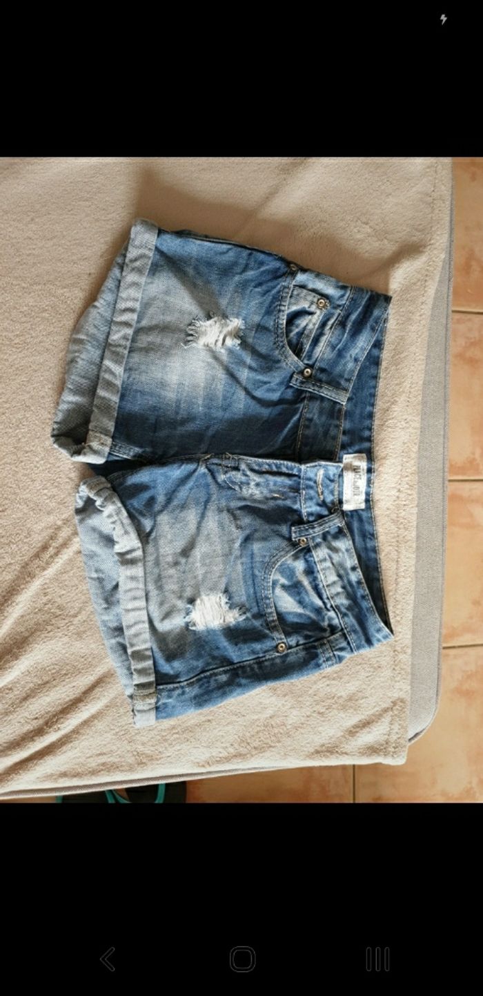 Short denim Place du jour femme
