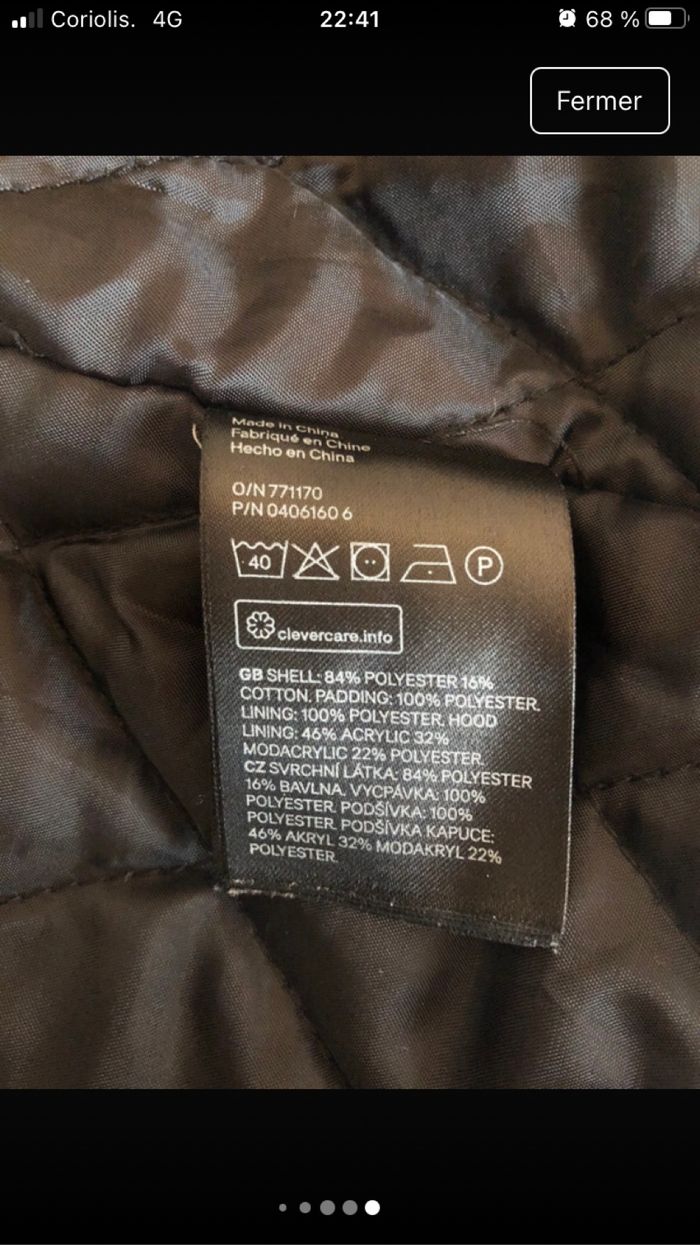 Manteau bien chaud noir capuche - photo numéro 9