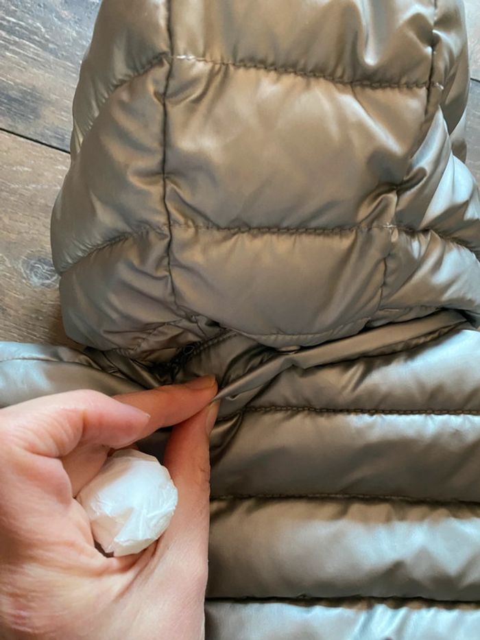 Veste doudoune Obaïbi argentée 12 mois - photo numéro 7