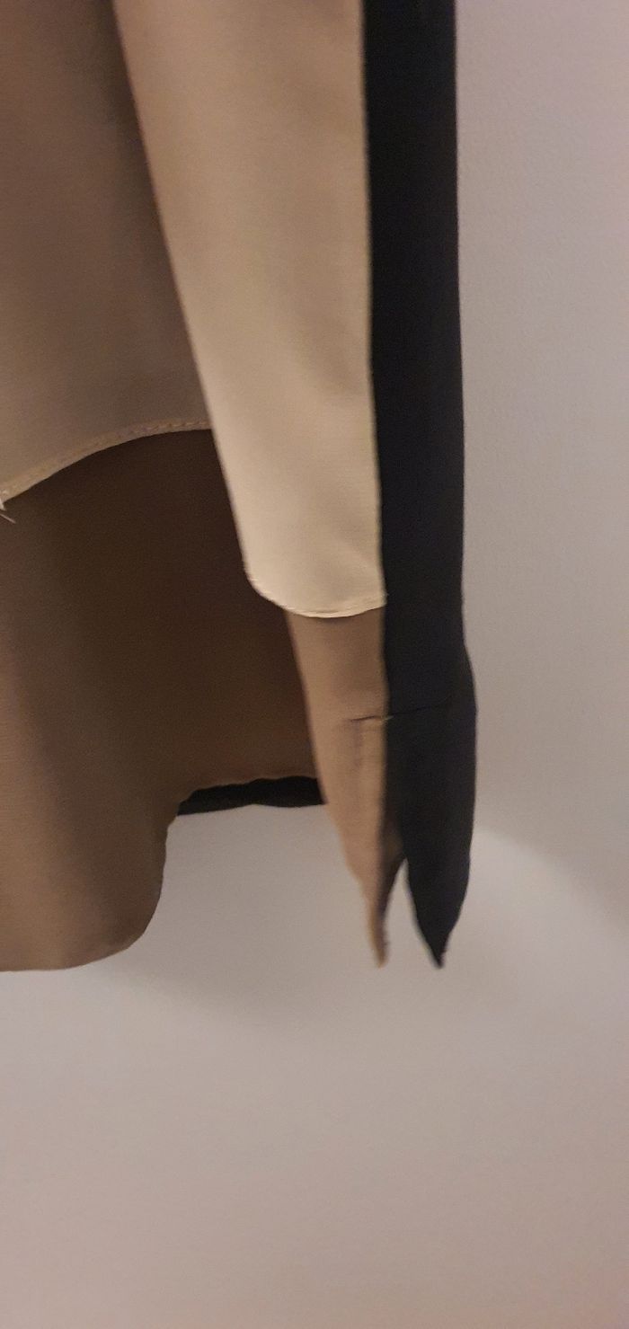 Robe mi-longue sans manches voile à pans - photo numéro 5