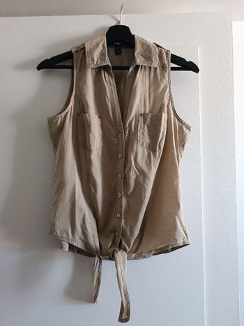Chemise sans manche kaki