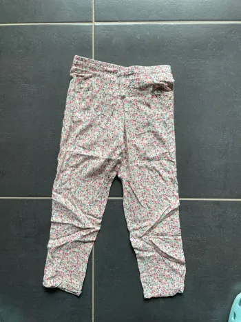 Pantalons à fleurs fluide