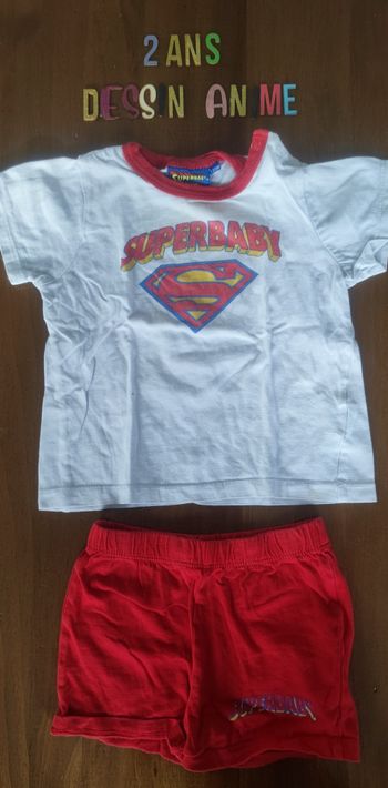 Pyjama court Superman 2 ans