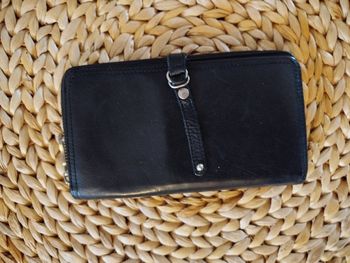 Portefeuille tout en un Lancaster cuir noir