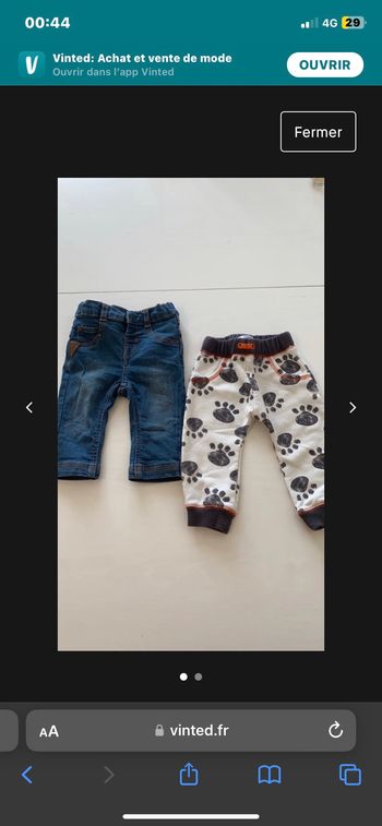 lot pantalon