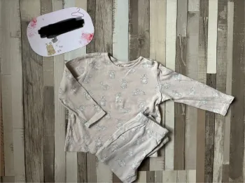 Pyjama fille C&A 86 cm – 2 pièces coton motif lapin 💤 Doux & adorable