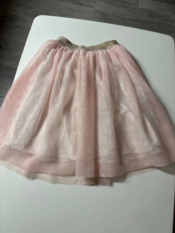 Jupe en tulle rose pailletée