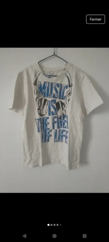 T-shirt garçon en 100% coton