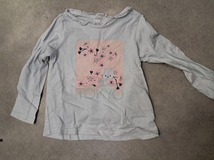 haut tee shirt manches longues fille 2 ans 24 mois obaibi
