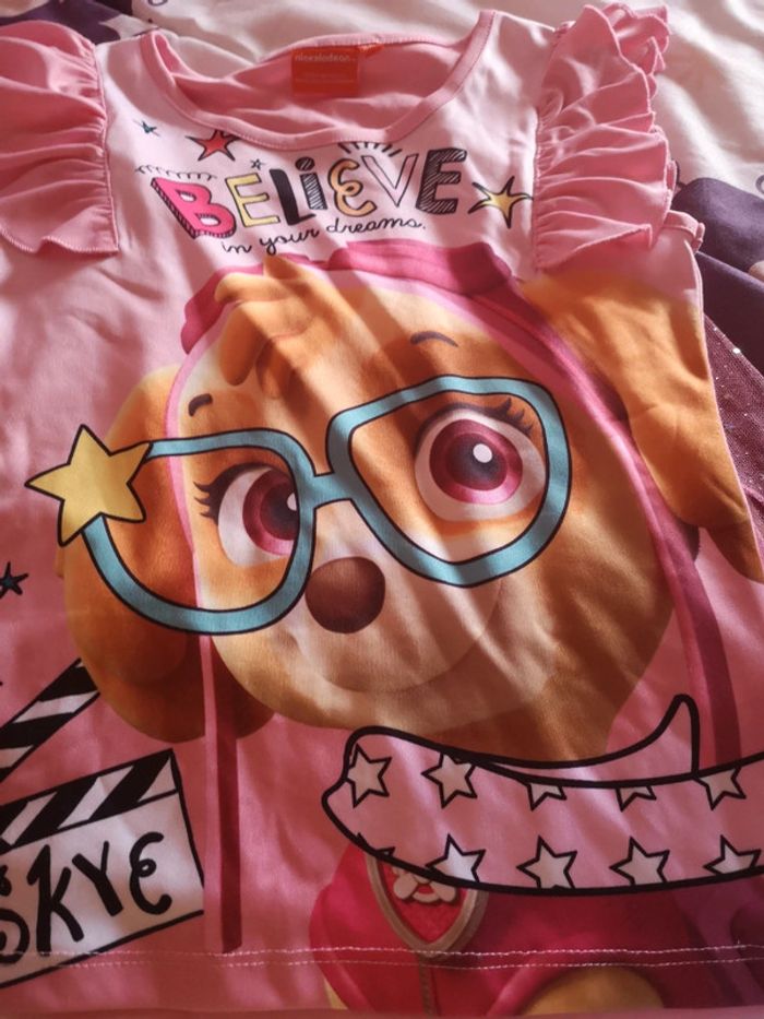 T shirt manches longues courtes pat patrouille - photo numéro 3