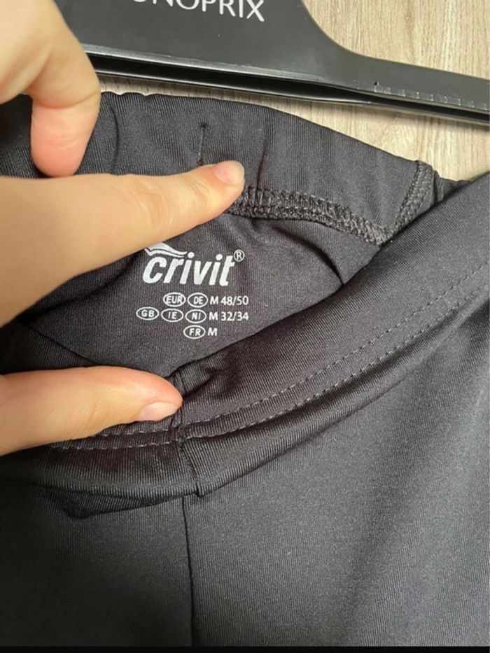 Legging cycliste court noir - photo numéro 2