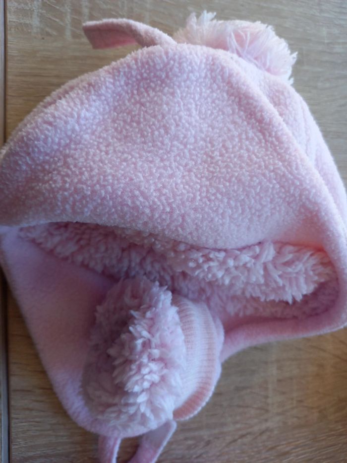 Ensemble bonnet moufles et chaussons 0-3 mois - photo numéro 3