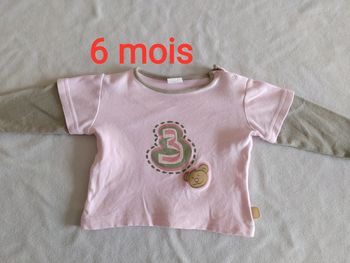 T -shirt manches longues 6 mois