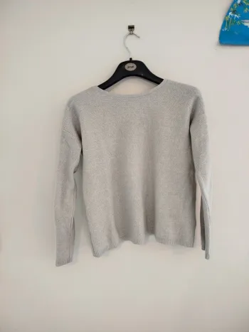 Pull gris clair