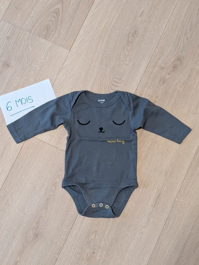 Lot de 2 bodies - Taille : 6 mois - photo numéro 5