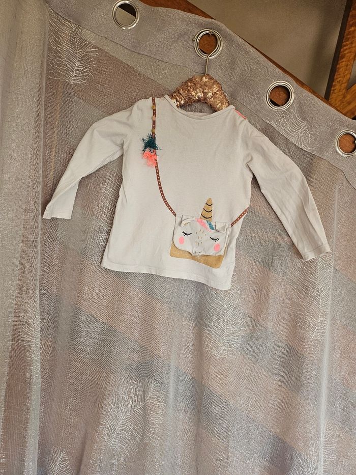 Tee shirt à manches longues pour fille - photo numéro 3