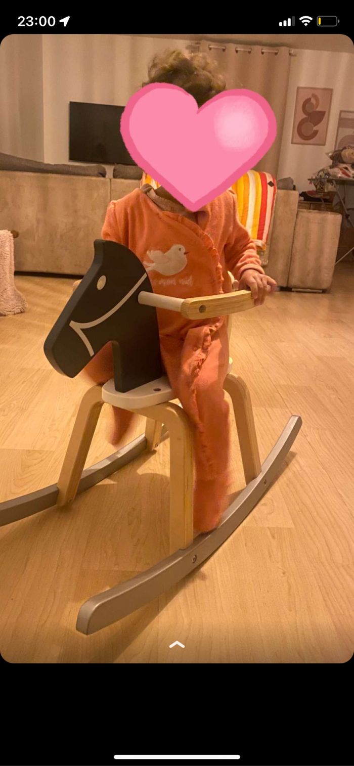 Cheval à bascule en bois - photo numéro 2