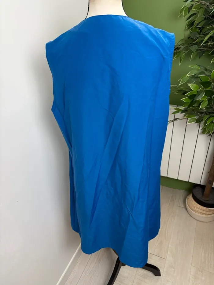 Tunique vintage Charmance | Bleu | Taille 44 - photo numéro 2